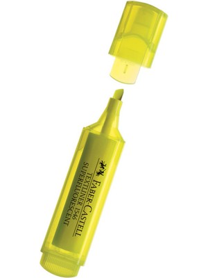 Faber-Castell 1546 Sarı Fosforlu Kalem 1 Adet Renkli Yazım İçin Pratik ve Kullanışlı