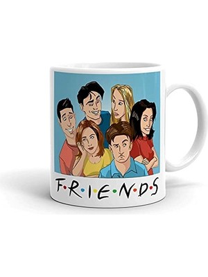 Delixa Iyi Fikirler Friends Illustrasyon Kupa Bardak