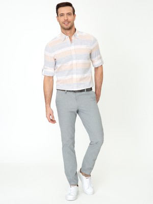 Cacharel Erkek Siyah Slim Fit Kanvas Pantolon 50248788-VR046