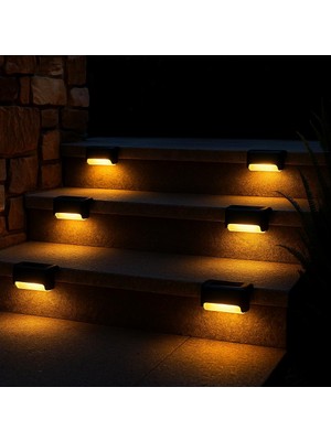 Delixa 4'lü Solar Enerjili Bahçe Işıklandırmak Için Lamba Dış Mekan Işık Uygun Güneş Enerjili Aydınlatma Pi