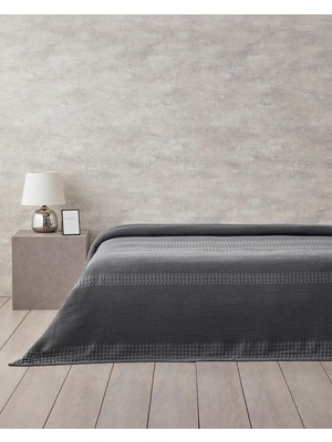 Hepta Collection English Home Almina Pamuklu Çift Kişilik Pike Antrasit