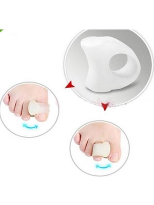 Özgürce Konforlu Ayak Başparmak Ayırıcı Yüzük, Silikon Makara, Rahatlık Sağlar