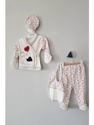 İsmiyle Al Erkek Bebek Kutulu Tavşan 5li Zıbın Seti