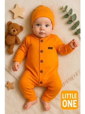 İsmiyle Al Düğmeli Önden Açık Interlok Tulum