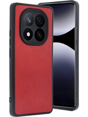 İ She Redmi Note 14 Pro 5g Kılıf Şık Deri Görünümlü ve Dokulu Esnek Premium Fitfist Kapak