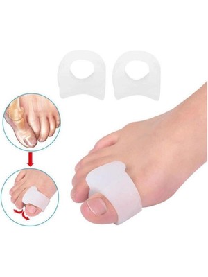 Özgürce Ayak Başparmak Arası Düzeltici Silikon Yüzük, Rahat ve Esnek Tasarım