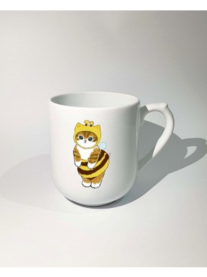 Hype Store Rakkun Shop - Bee Kitty Baskılı Kupa Bardak Mug