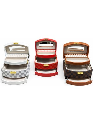 Zenvia 22X18 cm Makyaj ve Takı Kutusu