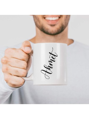 Hype Store Ahmet Ismine Özel Porselen Kupa Bardak