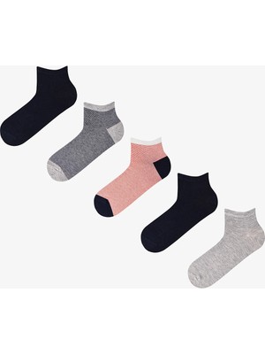 Penti Erkek Renkli Soft Lines 5'li Patik Çorap
