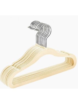 Hype Store Lirazon 10 Adet Çocuk Bebek Askısı, Kadife Kaymaz Sağlam Elbise Askısı, 360 Derece Döner Kancalı Göm