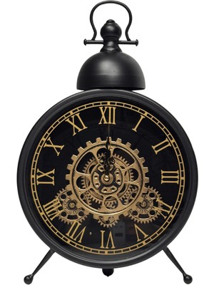 Lara Decor Siyah Metal Masa Saati