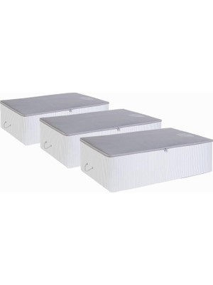 Hype Store Ocean Home Textile 3'lü Mega Boy Gri Renk Stuff & Things Baza Altı Hurç Set