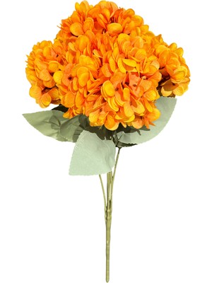 Lara Decor - Turuncu 5'li Ortanca Demeti