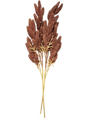 Lara Decor Kahverengi 2'li Lagurus Demeti