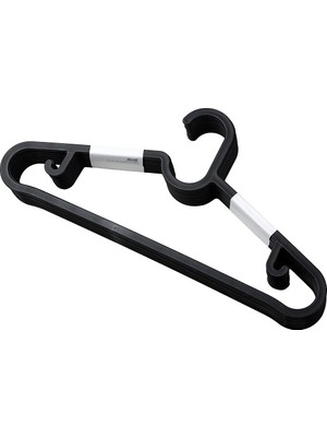 Hype Store Spruttig 10 Adet Siyah Plastik Elbise Askısı ve Bar Sabit Kanca