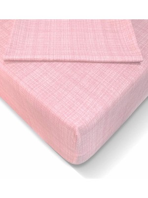 Hype Store Alla Turca 100X200 cm Lastikli Çarşaf Seti - Toz Pembe AT7592