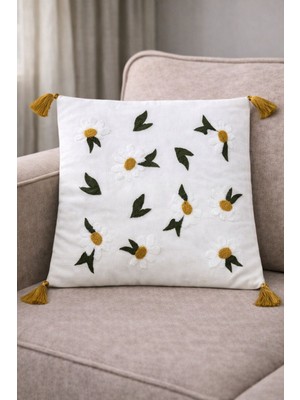 Onaltı Tekstil Punch Kırlent Kılıfı 2 Adet