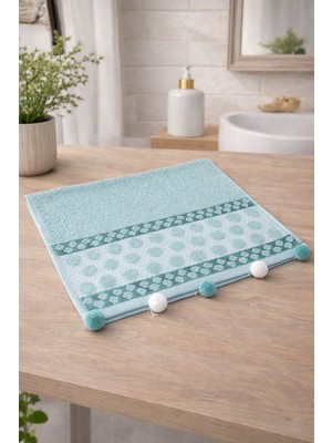 Onaltı Tekstil 50X90 cm Ponpon Detaylı Havlu 1 Adet