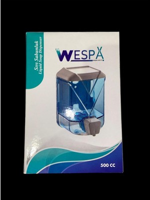 Hype Store Şeffaf Duvara Monte Sıvı Sabunluk, 500ML, Beyaz Kapaklı, Plastik