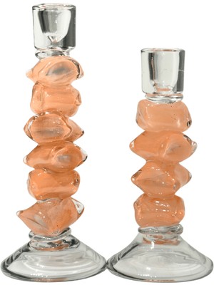 Lara Decor Somon Cam Şamdan Seti