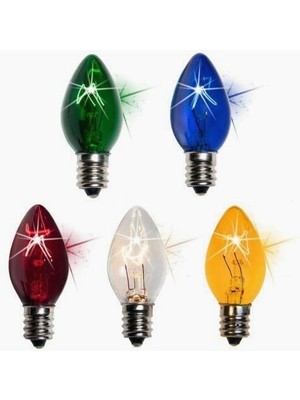 Delixa Şahnet C7 10W Renkli Parfüm Ampul E14 (5 Adet)