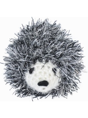 Delixa X-Perk Zilli Kedi Oyuncağı El Örgüsü Kirpi Oyuncak