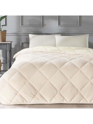 Hepta Collection Teddy Düz Çarşaf + Yastık KILIFI:%100 Pamuk Yorgan+Yastık Iç DOLGU:%100 Polyester Uyku Seti, Bej, Çi