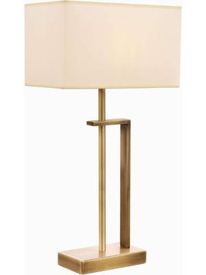 Hype Store Avonnı ML-9109-1E Eskitme Kaplama Masa Lambası, E27, Metal, 35CM