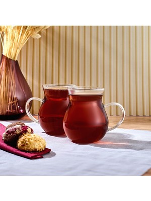 Delixa Ala 2’li Cam Kupa 350 ml