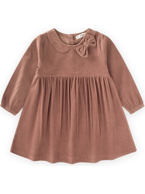 Cigit Kadife Elbise 1-8 Yaş A.kahve