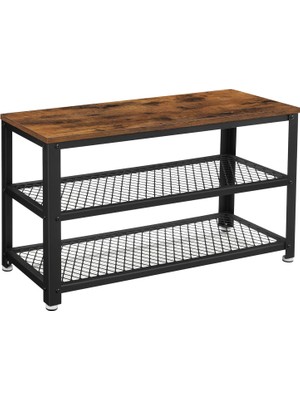Hype Store Ayakkabı Tezgahı, 2 Raflı Ayakkabılık, Ayakkabı Saklama Yeri, 73 x 30 x 45 Cm, Giriş Alanı Için, Kor