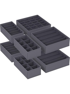 Delixa Iç Giyim Düzenleyici 8'li Set, Çekmece Düzenleyici, Katlanabilir, Gardırop Düzenleyici, Saklama Dola