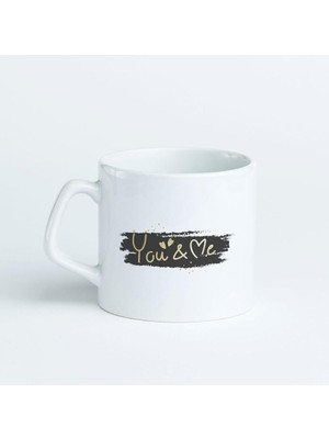 Delixa Sevgiliye Özel You & Me Baskılı Kahve Kupası