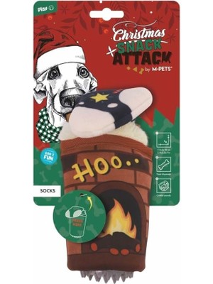Hepta Collection M-Pets Chrıstmas Socks Snack Attack Köpek Oyuncağı