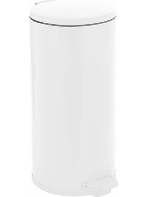 Delixa Pedallı Çöp Kovası 20LT Dkp Beyaz-Iç Kısım Siyah