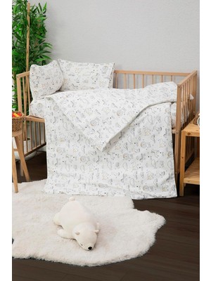 Hepta Collection Favora Happy Bebek Nevresim Takımı - Beyaz