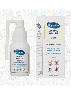 Hepta Collection Crystalin Kedi Köpek Için Göz, Kulak ve Ağız Bakım Solüsyonu 50 ml