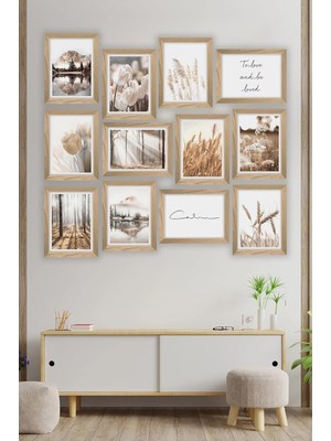 Delixa Artavessa 12 Parça Çerçeve Görünümlü Mdf Tablo Seti