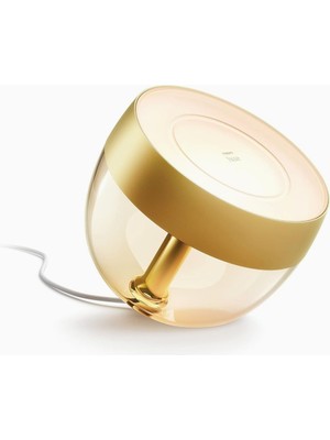 Delixa Hue Iris Akıllı Masa Lambası V4 [altın], Bluetooth, Alexa, Google Assistant ve Homekit ile Çalışır
