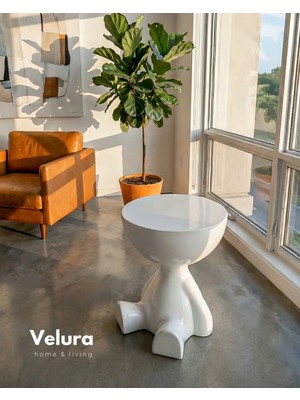 Velura Home & Living Tedy Yan Sehpa & Ayıcık Zigon Sehpa & Pinterest Sehpa Modeli - Beyaz