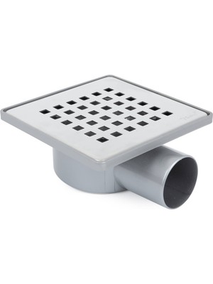 Sukar - 15*15 50 Lik Yandan Çıkışlı Plastik Çerçeveli Koku Önleyici Yer Süzgeci - 1041-1555022-01