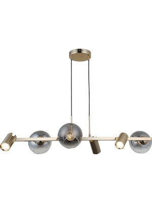 Delixa Lucea Tıerra 3+3 Altın Sıralı Avize 3XGU10+3XE27