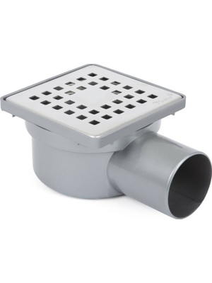 Sukar - 10*10 50 Lik Yandan Çıkışlı Plastik Çerçeveli Koku Önleyici Yer Süzgeci - 1041-2125022-11