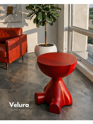 Velura Home & Living Tedy Yan Sehpa & Ayıcık Zigon Sehpa & Pinterest Sehpa Modeli - Kırmızı