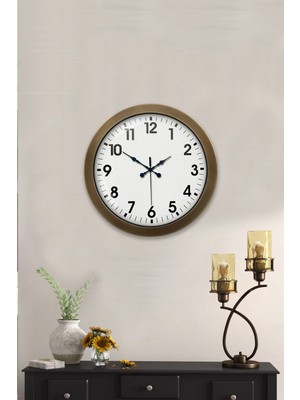 Norino 36 cm Eskitme Metal Standart Duvar Saati