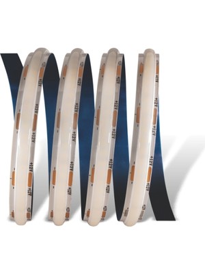 5 Metre Cata Ct 4541 216 Çipli Iç Mekan Cob Şerit LED Amber 12V