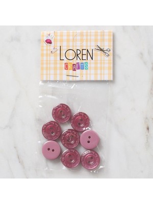 Norino Loren Crafts 8 Li Vişne Çürüğü Düğme - 190