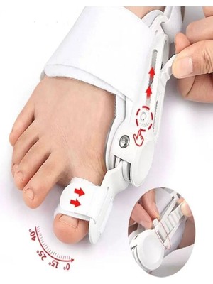 Norino Buffer® Ayarlanabilir Ayak Baş Parmak Kemik Düzeltici – Halluks Valgus (Bunyon) Aparatı, Gece Gündüz Kullanıma Uygun Ayak Düzeltme Ateli
