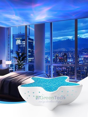 Greentech 7 Renk Şarjlı Deniz Yıldızı Projektör / GW-LP01